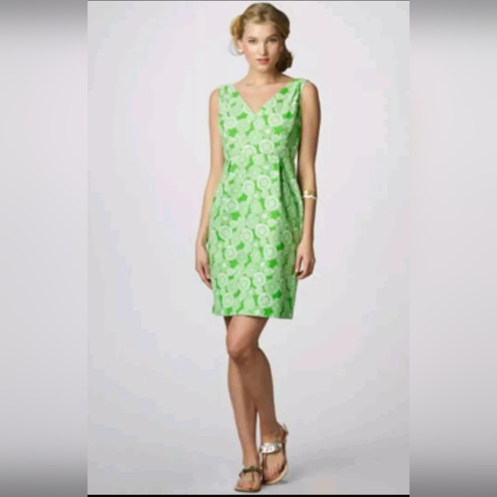 Women's LILLY PULITZER KIKI DAY DREAMER JACQUARD SLEEVELESS SHEATH DRESS sz 10